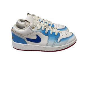 Nike Air Jordan Shoes Jordan 1 Low White Gradient Sneakers Size Youth 4.5